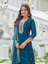 Force By Aanchi Vichitra Silk Anarkali Kurti With Bottom Dupatta Wholesale Online
